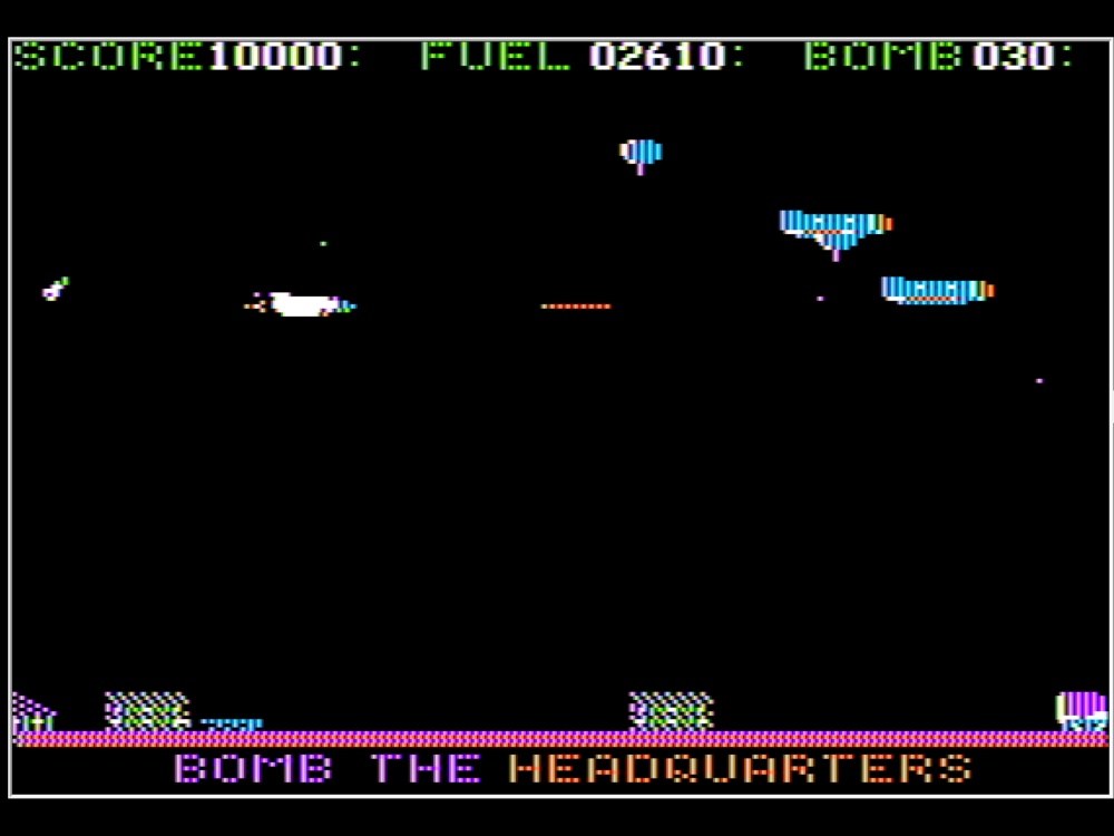 Gameplay of Star Blazer for Apple II